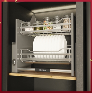 Rổ Chén Đĩa Di Động Lento 900mm Hafele Cucina 504.76.008